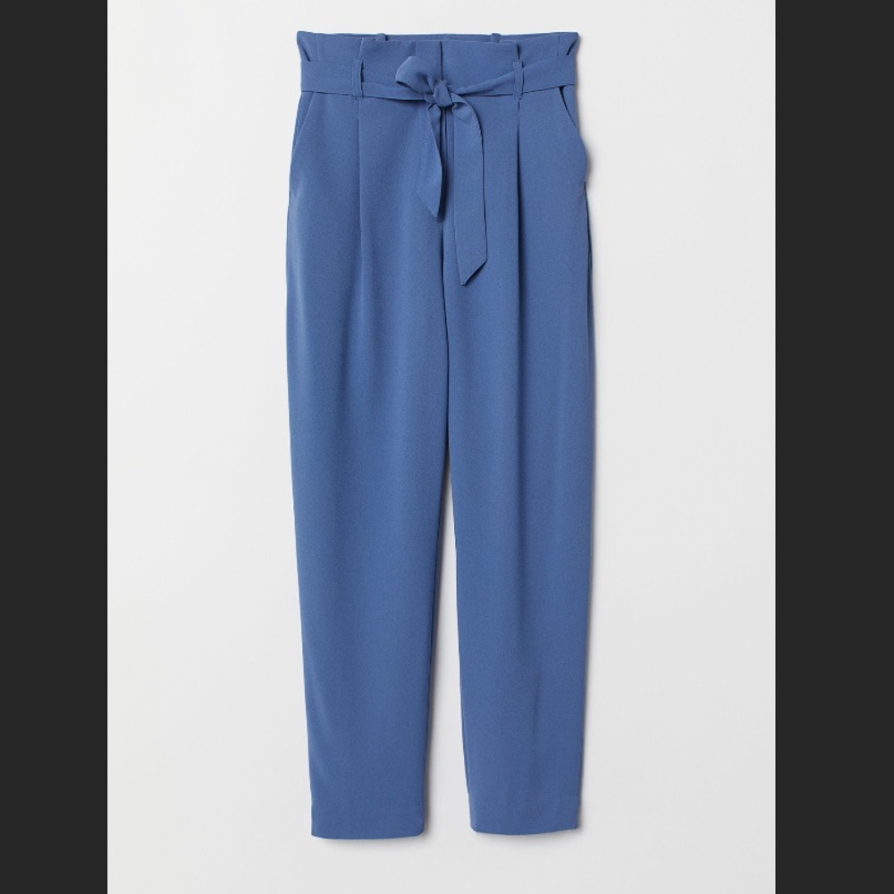 BLUE PAPERBAG PANTS